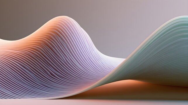 A lenticular surface bending through two opposing curves naturally