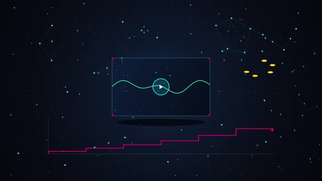 abstract background with stars
