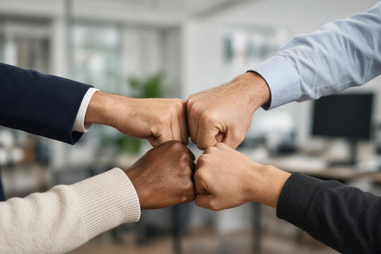 fare i pugni lavoro di squadra darsi il pugno
