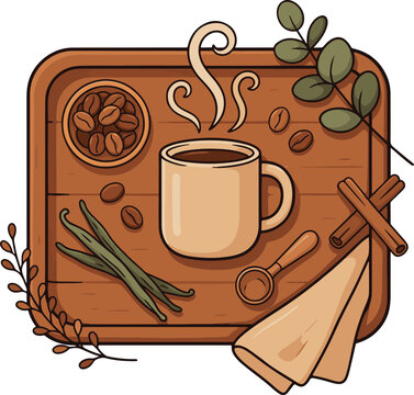 Cozy Coffee Collection Clipart