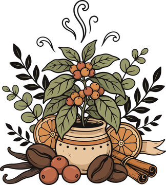 Cozy Coffee Collection Clipart