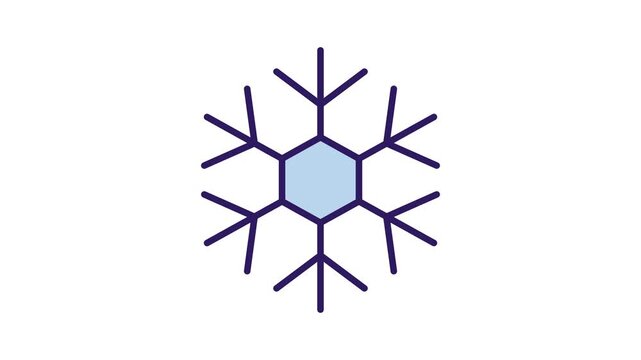 Animated Minimal Line Art Igloo Icon Representing Arctic Ice Shelter C