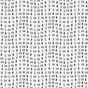 Vintage camera and television pattern