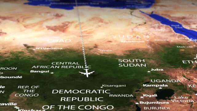 Flight From Stockholm SWEDEN toGaborone BOTSWANA with flag pins