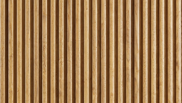 Bamboo Wall Texture: A close-up view of a natural bamboo wall featuring vertical slats, showcasing the organic grain and warm, light brown hue of the material.
