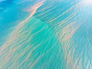 Coral Spawning Slick on top of the Pacific Ocean near Cape Hillsbourugh Queensland Australia © Beautiful World