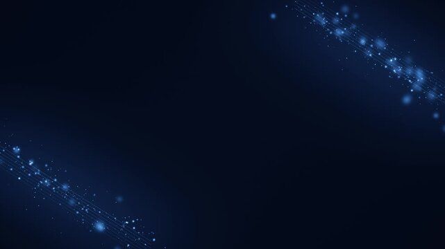 Elegant sapphire blue diagonal light frame loop video wedding anniversary luxury ceremony background