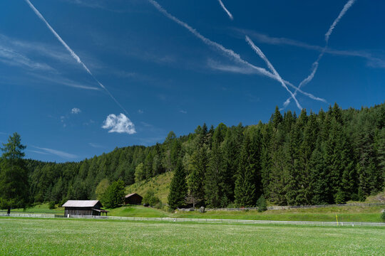 A Typical Tyrolean Landscape in Summer - Seefeld in Tyrol - Austria