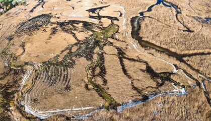 Narwiański Park Narodowy dron zima przedwiośnie © Rakowsky Films