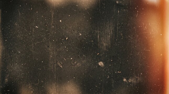 Old film overlay with grain, scratches and orange light leak