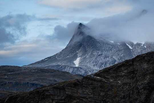 Rugged inland mountain landscape, Helgeland, Nordland, Norway