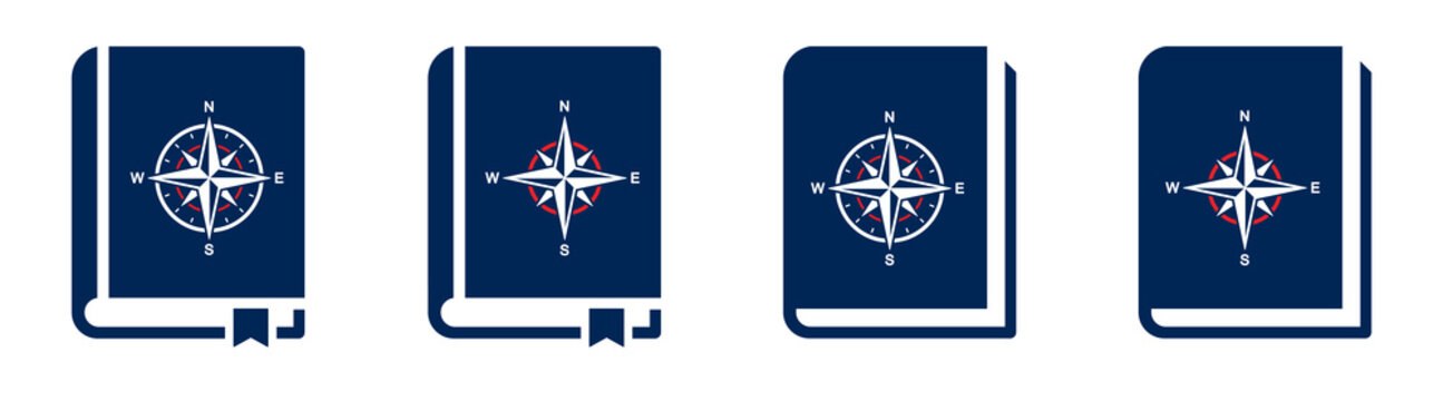 Book log journal icon illustration