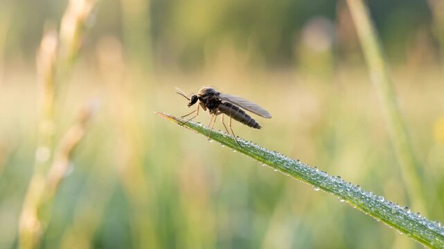 no see ums insect close up at morning light in florida everglades usa video