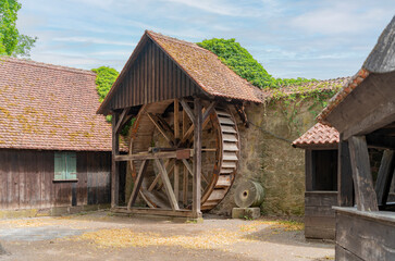 Water mill wheel Dinkelsbuehl © PRILL Mediendesign