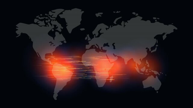 Global El Nino Thermal Ocean Currents Animation