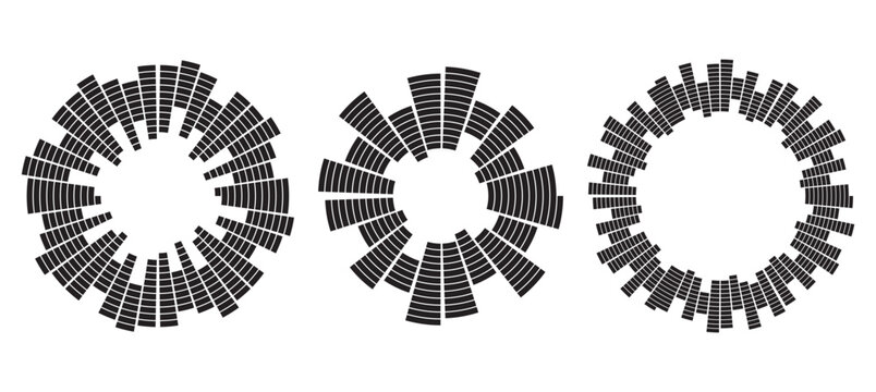 Set of circular sound wave equalizers