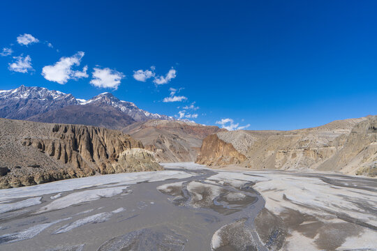The Kali Gandaki River flows through the world&rsquo;s deepest gorge in Nepal&rsquo;s Trans-Himalayas and is famous for its ancient ammonite fossils, locally known as Shaligram.
