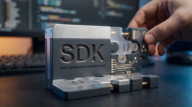 A software development kit representing modularity and innovation in technology.