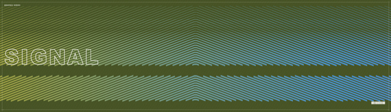 Minimalist green audio waveform background vector, digital sound wave signal graphic banner, technical electronic frequency illustration