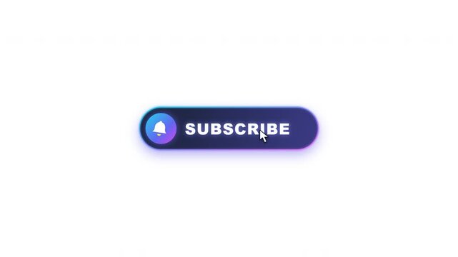 Animated subscribe buttons with bell icon and notification badge