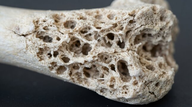 Cancellous bone structure macro view