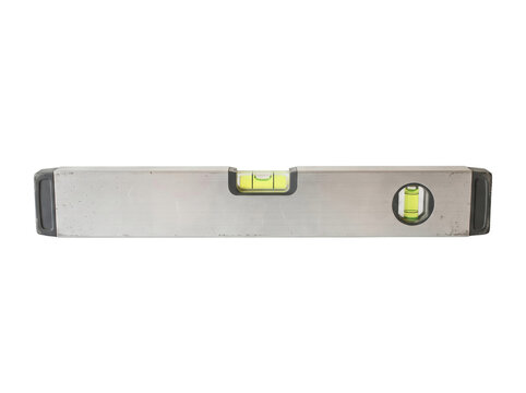 Aluminum Spirit Level on Black on a transparent background