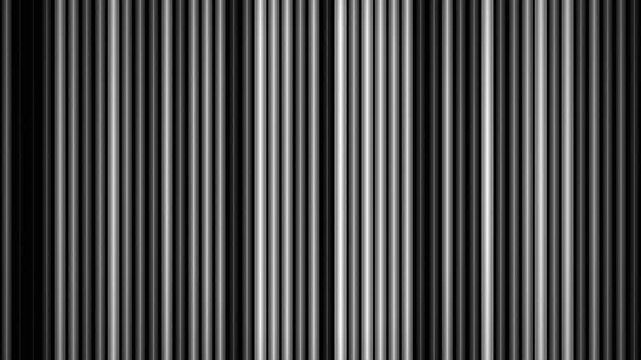 Abstract black and white vertical stripe background with subtle motion graphics pattern