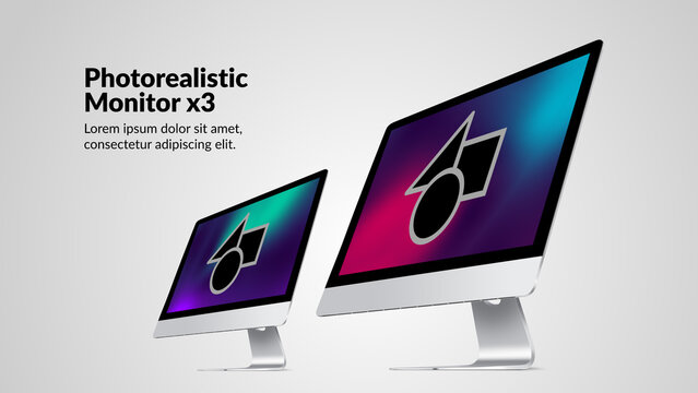 Creative Devices Desktop 08 &ndash; Animated Desktop Device Mockups, Computer Screen Presentations, Digital Display Animations and Modern Technology Motion Graphics for Professional Video Editing