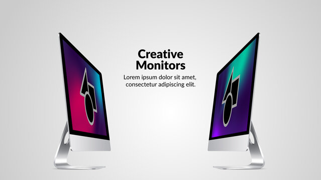Creative Devices Desktop 12 &ndash; Stylish Desktop Computer Mockups, Creative Screen Displays and Animated Device Presentations for Website Showcases, App Promos and Digital Branding