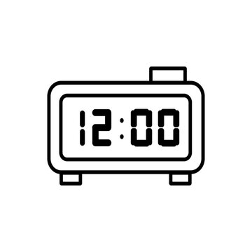 Digital Desk Clock 12 00