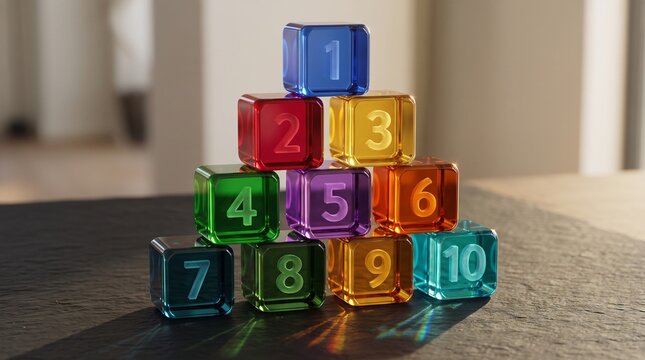 counting block arranged ,multi blocks set
