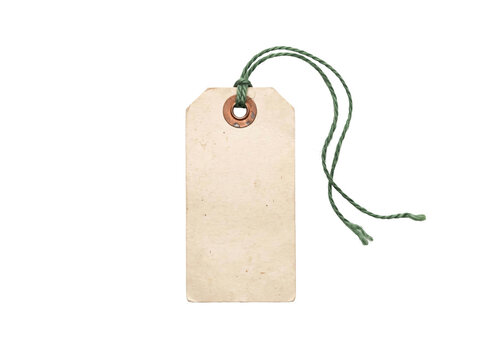 Blank Kraft Paper Tag With Green String