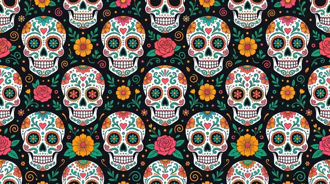 Sugar Skull Pattern