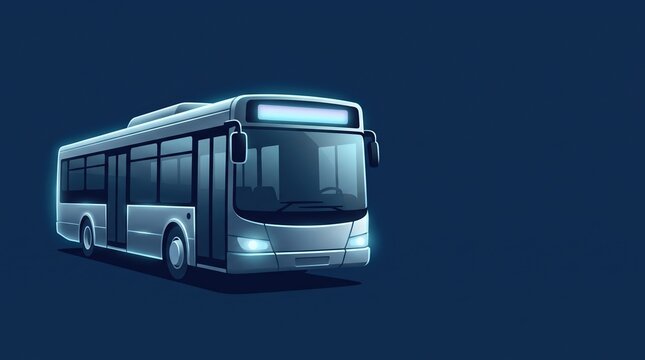 Sleek Digital Public Transport Bus Concept