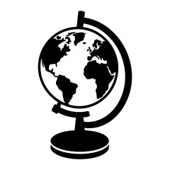globe vector silhouette © Menhikki