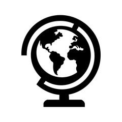 globe vector silhouette © Menhikki