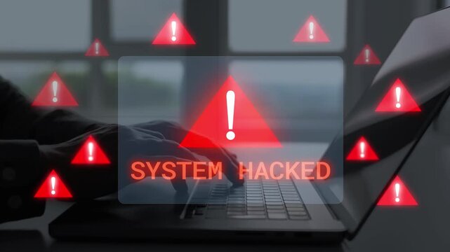 Security alert highlights cyber threats, suspicious activity and potential data breaches. Monitoring detects vulnerabilities and supports digital protection, network security and threat prevention.