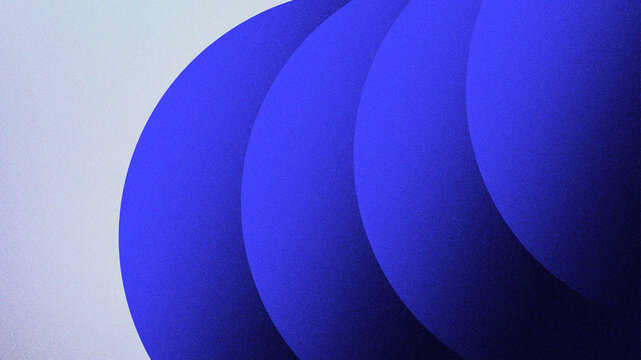 Gradient blue circles with soft white illustration background. Modern minimalist with grainy or noisy background. Professional, modern, elegant concept.