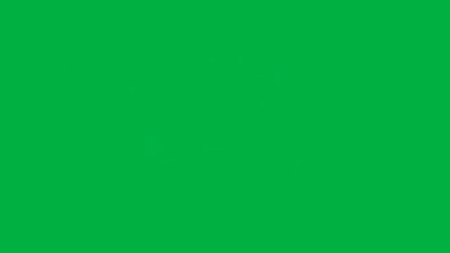 Animated Gift Card Voucher with Barcode and Fifty Dollars Value on Green Screen