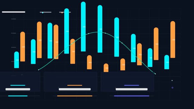 Comparative bar graph visualization for business market analysis
