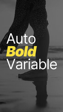 Vertical Auto Bold Variable