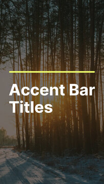 Vertical Accent Bar Titles Variable