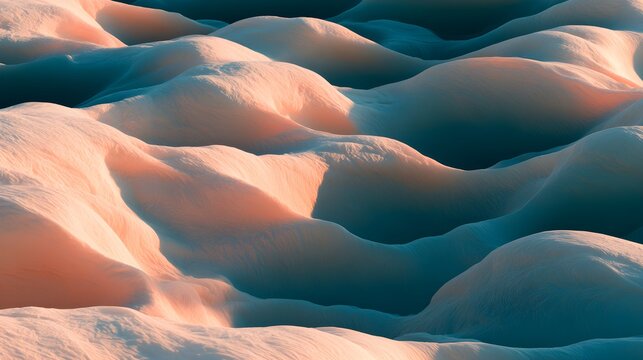 Soft rounded forms resembling whipped cream in a field