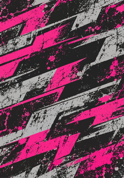 Pink black and gray grunge slash pattern