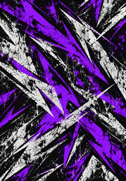 Purple black and white grunge slash pattern