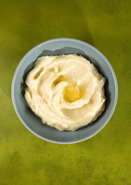 Creamy Mashed Potatoes in a Rustic Table Setting