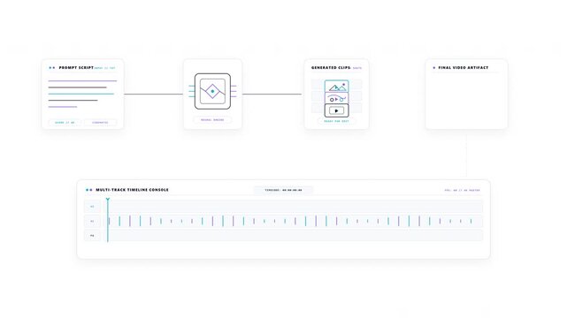 Workflow content creation for digital video editing interface