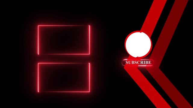 YouTube End Screen V12 abstract motion transparent background