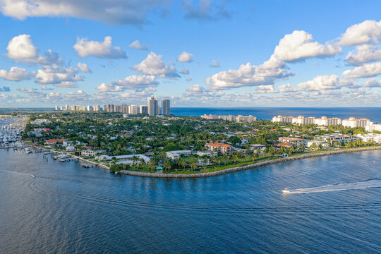 aerial view of Palm Beach Shores Singer Island