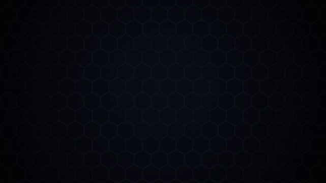 Golden hexagonal grid shimmering on dark metallic background